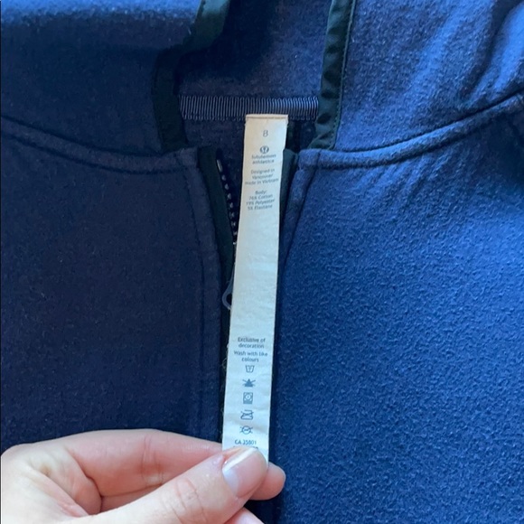 Lululemon midlength hoodie navy purple - Picture 2 of 5